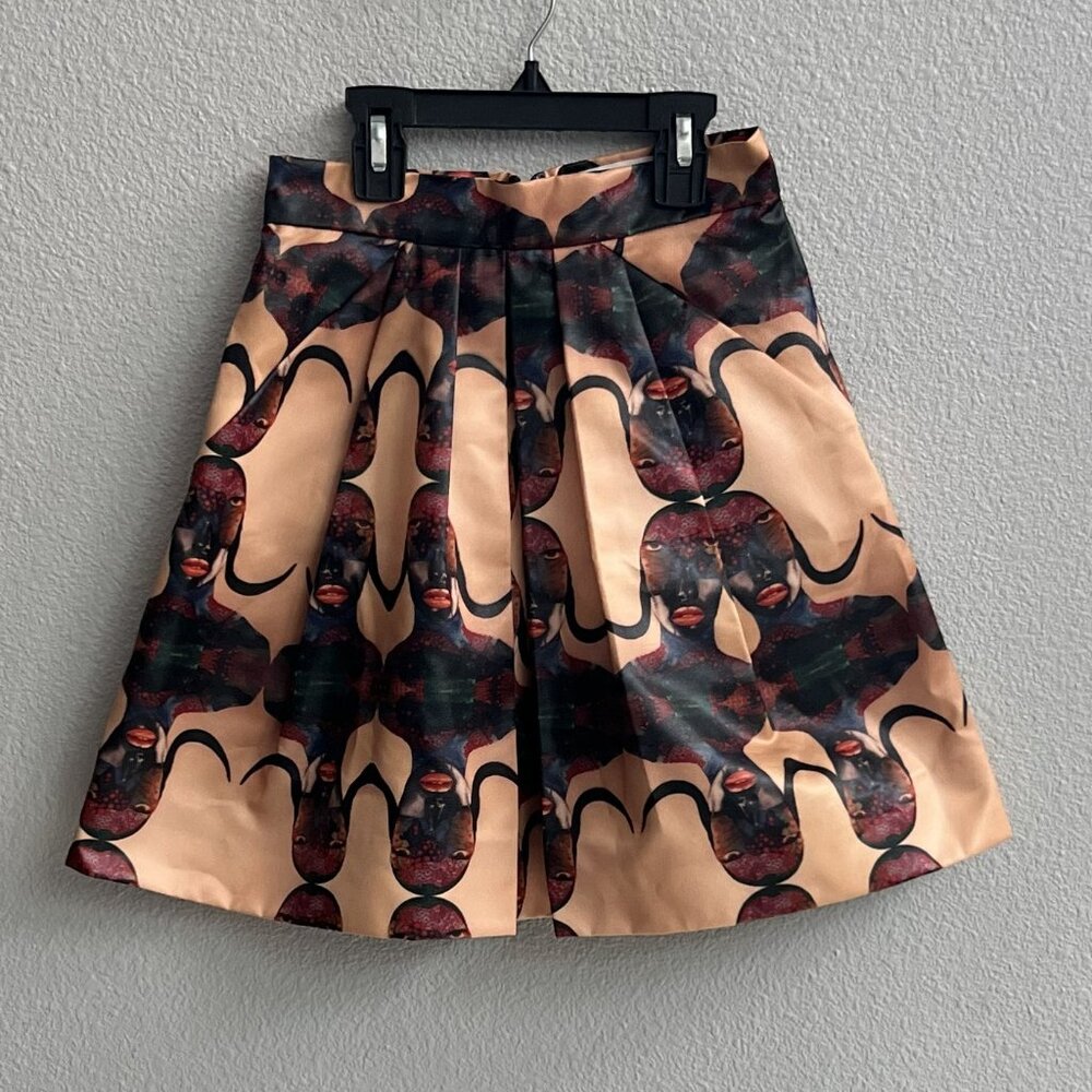Prada Born Patterned A-Line Mini Skirt Kids Size M
